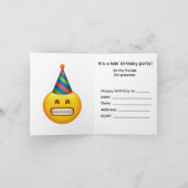 Invitation Fête d'anniversaire d'enfants drôle à dessein (Intérieur)