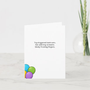 Invitation Fête d'anniversaire d'enfants irrévérencieuse et a