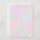 Invitation Fête d'anniversaire des 10 ans des filles (Dos)