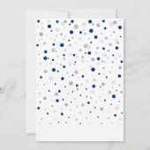 Invitation Fête d'anniversaire des 1 an garçon Ballons Bleu m (Dos)