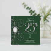 Invitation Fête d'anniversaire des 25 ans de Green & Silver D (Debout devant)