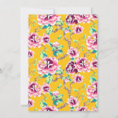 Invitation Fête d'anniversaire des 25 ans de mariage Jaune Mo (Dos)