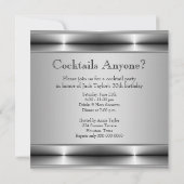 Invitation Fête d'anniversaire des 30 ans de Black Silver Man (Dos)