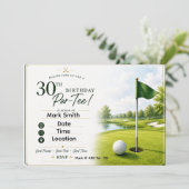 Invitation Fête d'anniversaire des 30 ans de Golf (Debout devant)