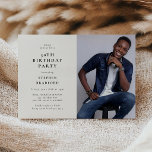 Invitation Fête d'anniversaire des 30 ans de Modern Photo<br><div class="desc">Célébrez vos trente ans avec style grâce à notre invitation de fête d'anniversaire moderne avec photo ! Réunissez vos proches pour une fête d'anniversaire inoubliable pour vos 30 ans. Notre design personnalisé vous permet de mettre en avant une photo spéciale et de personnaliser les détails sur un fond blanc épuré....</div>