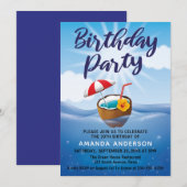 Invitation Fête d'anniversaire des 30 ans de Sea Tropical (Devant / Derrière)
