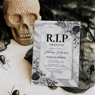 Invitation Fête d'anniversaire des 30 ans Repose en Paix Ving