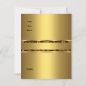 Invitation Fête d'anniversaire des 35 ans de Gold Leopard (Dos)