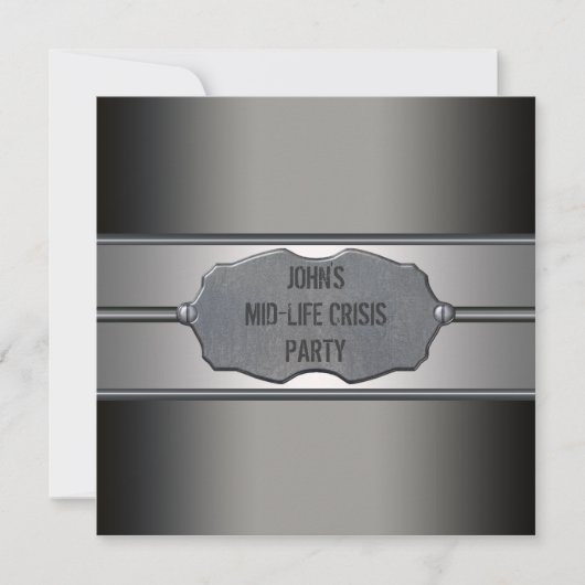 Invitation Fête d'anniversaire des 40 ans de Black Meetal Man (Devant)