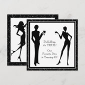 Invitation Fête d'anniversaire des 40 ans de la diva femme no (Devant / Derrière)