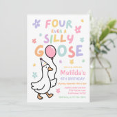 Invitation Fête d'anniversaire des 4 ans de Four Ever A Silly (Debout devant)