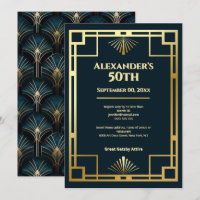 Fête d'anniversaire des 50 ans de Gatsby Art déco 
