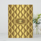 Invitation Fête d'anniversaire des 50 ans de mariage avec des (Debout devant)