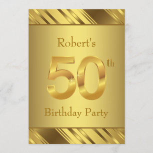 Invitation Fête d'anniversaire des 50 ans d'homme