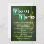 Invitation Fête d'anniversaire des 50 ans éclatés (Dos)