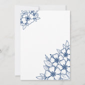 Invitation Fête d'anniversaire des 60 ans en bleu (Dos)