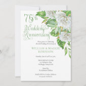 Invitation Fête d'anniversaire des 75 ans de mariage des Rose (Devant)