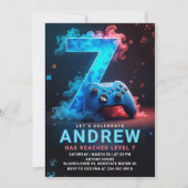 Invitation Fête d'anniversaire des 7 ans de jeu vidéo (Devant)