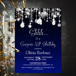 Invitation Fête d'anniversaire des 80 ans de Blue Surprise