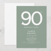 Invitation Fête d'anniversaire des 90 ans de Rich Sage (Devant / Derrière)