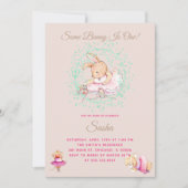 Invitation Fête d'anniversaire des animaux de ballet (Devant)