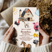 Fête d'anniversaire des animaux de ferme
