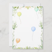 Invitation Fête d'anniversaire des animaux de ferme (Dos)