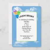 Invitation Fête d'anniversaire des animaux de la jungle (Dos)