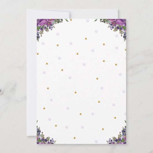 Invitation Fête d'anniversaire des animaux des forêts de cerf (Dos)