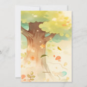 Invitation Fête d'anniversaire des animaux forestiers (Dos)