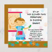 Invitation Fête d'anniversaire des arts et de l'artisanat (Devant / Derrière)