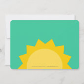 Invitation Fête d'anniversaire des céréales (Dos)