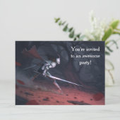 Invitation Fête d'anniversaire des Chevaliers sans peur (Debout devant)