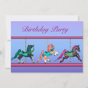 Invitation Fête d'anniversaire des Chevaux de Carousel