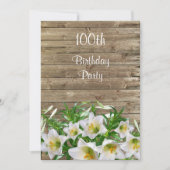 Invitation Fête d'anniversaire des Classy Lilies 100 ans (Devant)