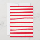 Invitation Fête d'anniversaire des elfes de Noël (Dos)