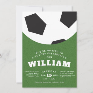 Invitation Fête d'anniversaire des enfants avec un ballon de 