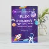 Invitation Fête d'anniversaire des enfants de la galaxie de l (Debout devant)