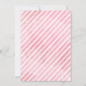 Invitation Fête d'anniversaire des enfants fantômes roses (Dos)