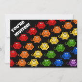 Invitation Fête d'anniversaire des enfants Rainbow (Devant)