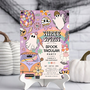 Invitation Fête d'anniversaire des enfants rétro Halloween 3