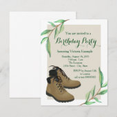 Invitation Fête d'anniversaire des femmes (Devant / Derrière)