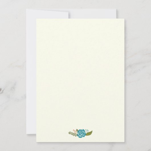 Invitation Fête d'anniversaire des femmes à la frontière fleu (Dos)