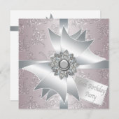 Invitation Fête d'anniversaire des femmes de la Bow Diamond B (Devant / Derrière)