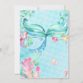 Invitation Fête d'anniversaire des femmes de mer (Dos)