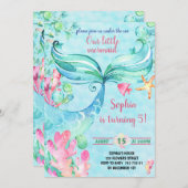 Invitation Fête d'anniversaire des femmes de mer (Devant / Derrière)