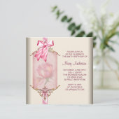 Invitation Fête d'anniversaire des femmes ivoiriennes roses (Debout devant)