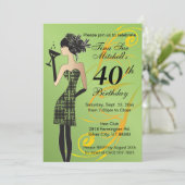 Invitation Fête d'anniversaire des filles | Âge do-it-yoursel (Debout devant)