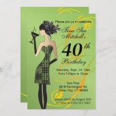 Invitation Fête d'anniversaire des filles | Âge do-it-yoursel (Devant / Derrière)