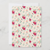 Invitation Fête d'anniversaire des filles ballerines Tutu flo (Dos)